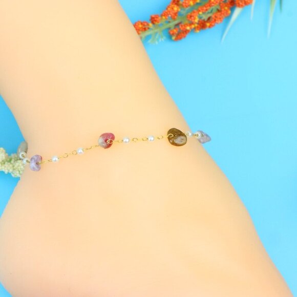 Elegant Handmade Anklet – Perfect for Women & Girls | Ideal Gift Option, DYC1784 - Picture 5 of 10